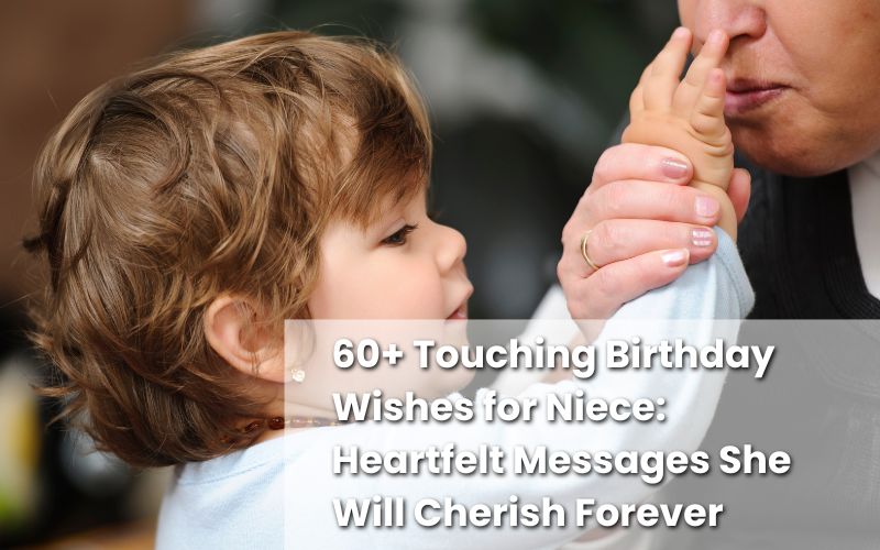 A heartfelt birthday message card with "Touching Birthday Wishes for Niece" theme by GiftHub.